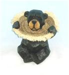 BJ44025 Bear with Straw Hat